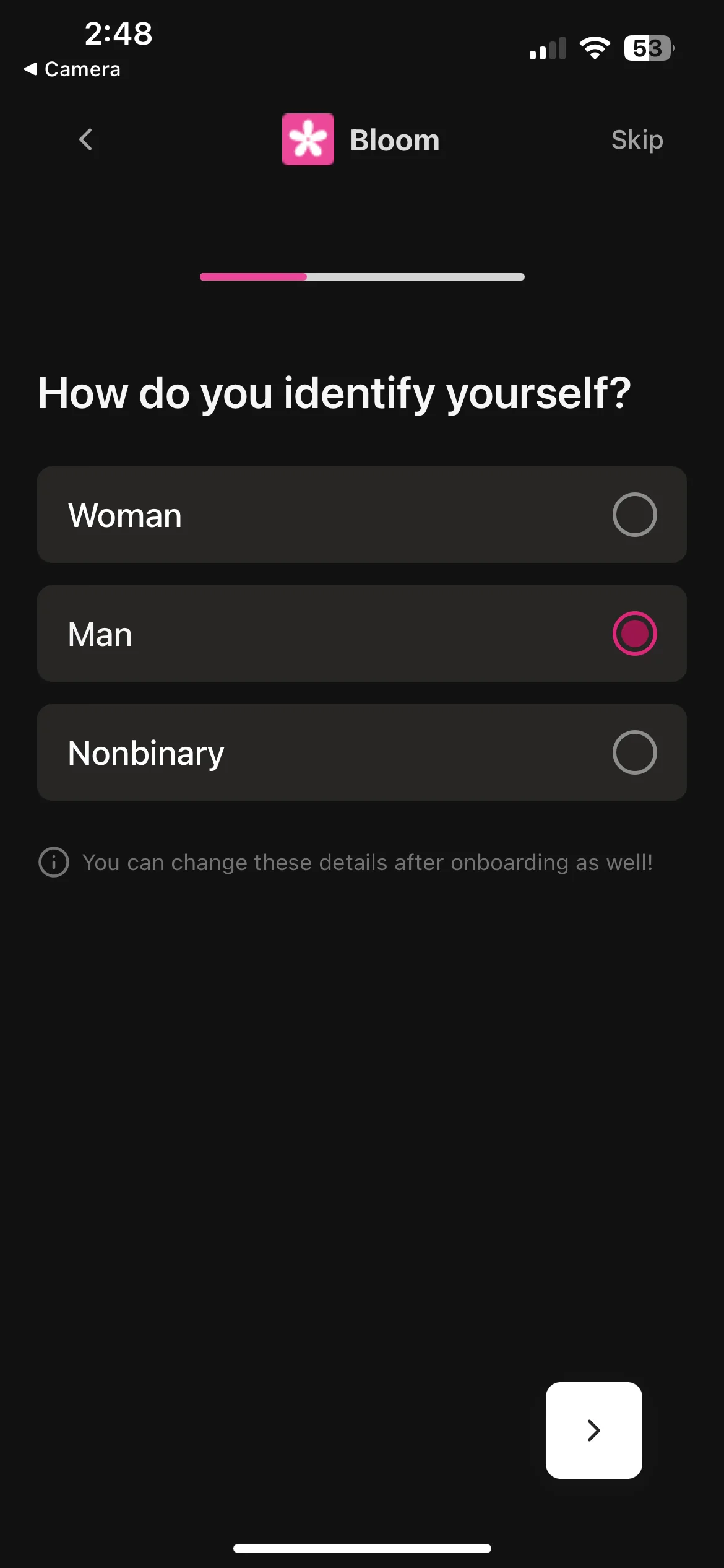 dating app enter name