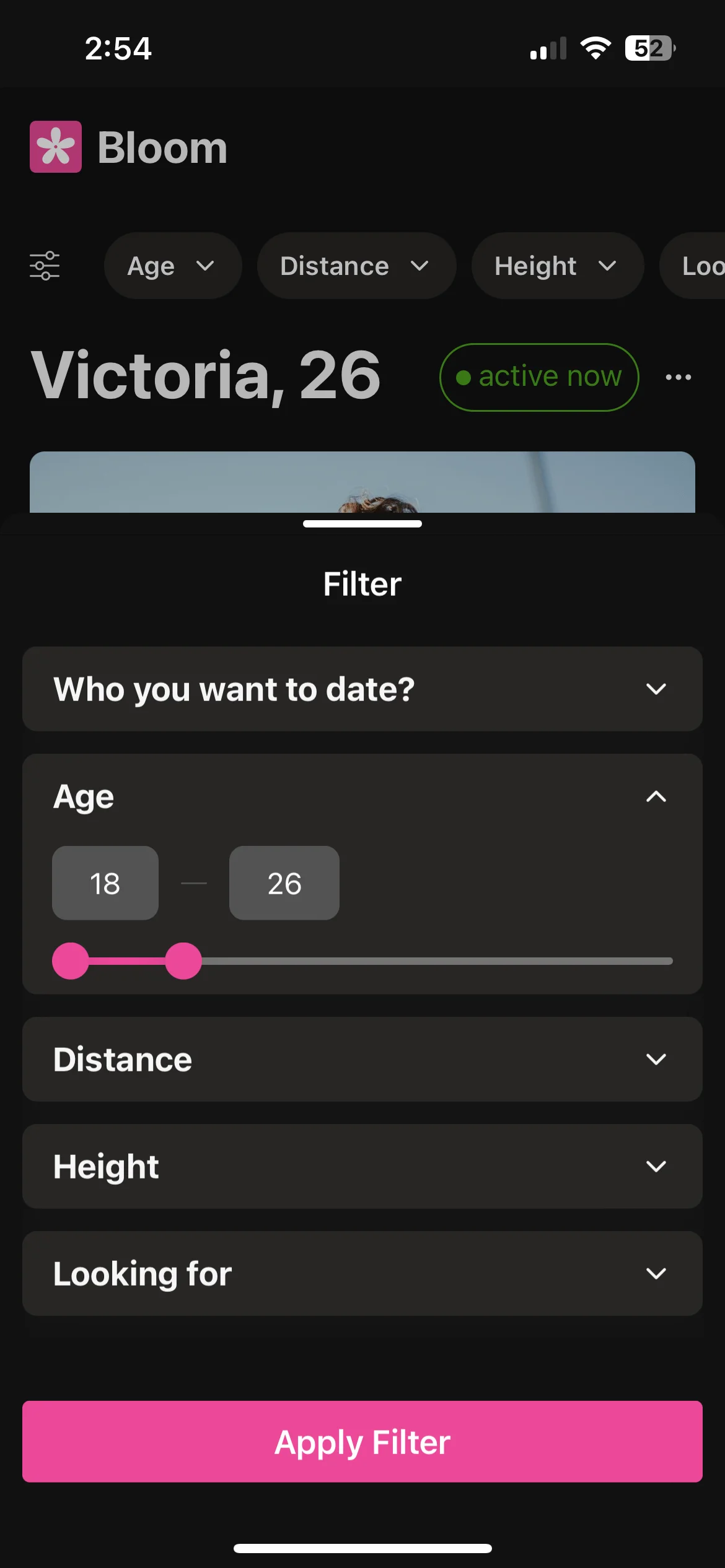 React Native Dating App Age Filter