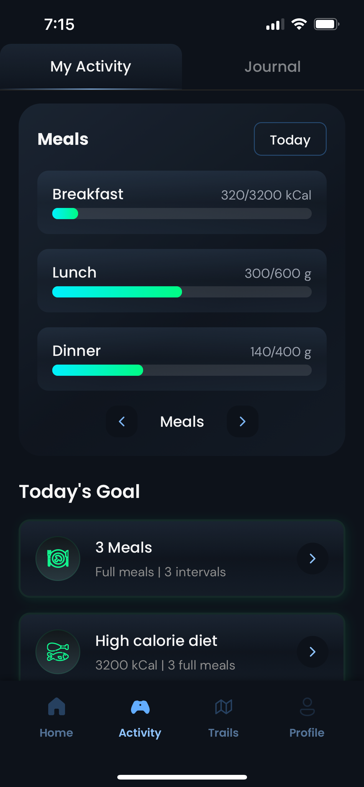 fitness app activity workout