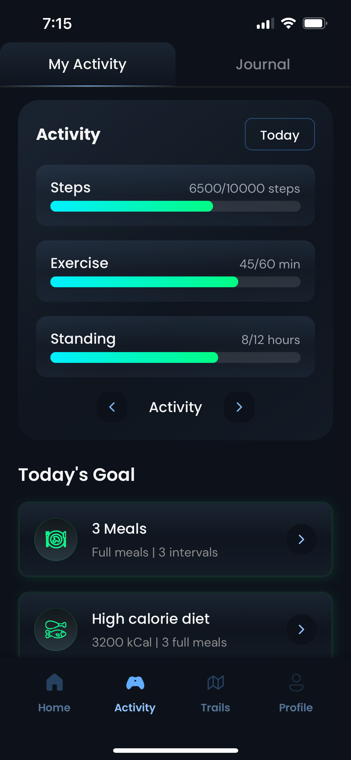 fitness app activity workout