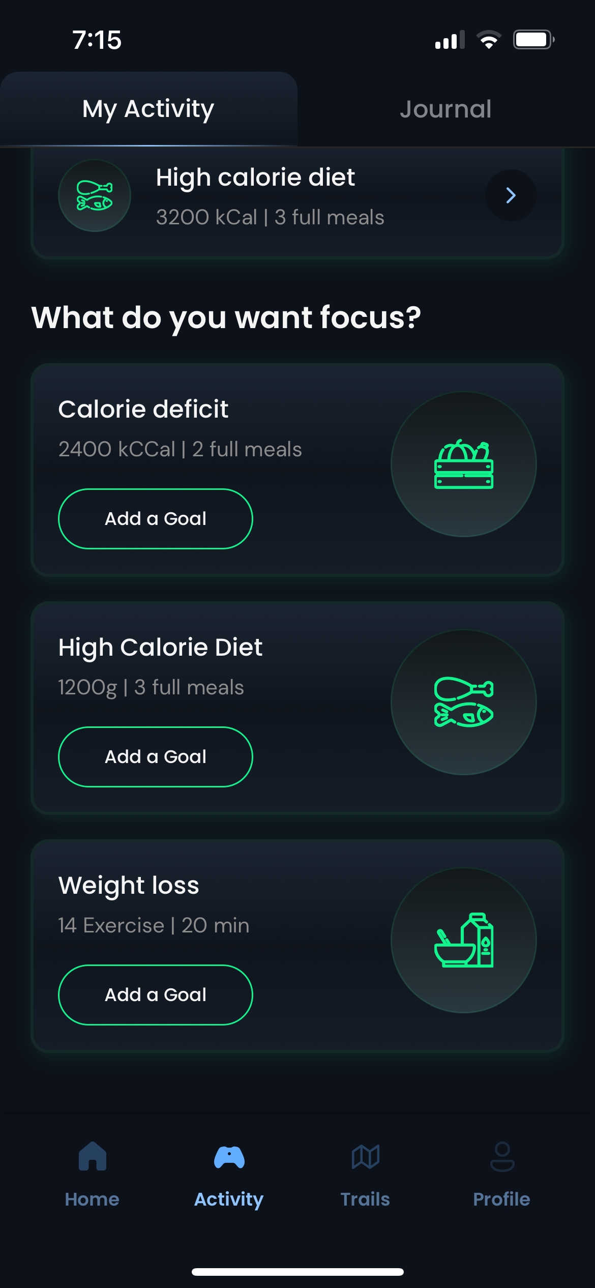 fitness app activity workout