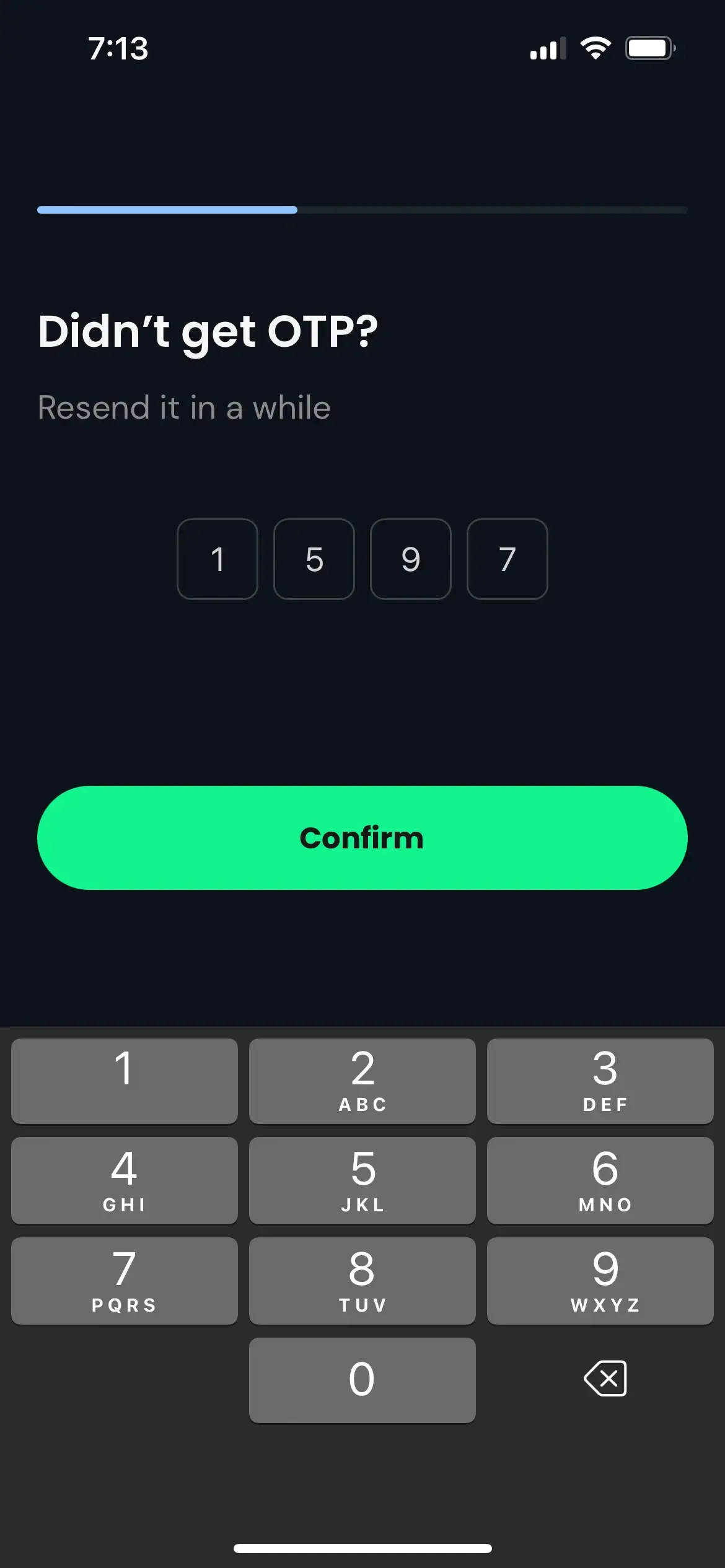 fitness app name input
