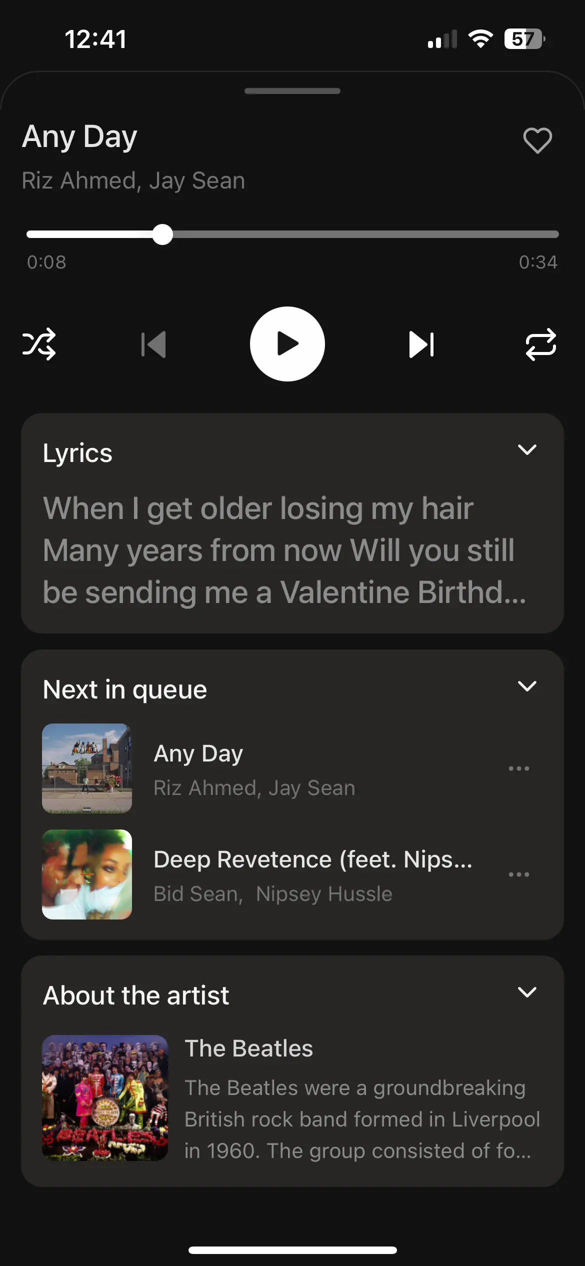 React Native Music App Song Play Bottom