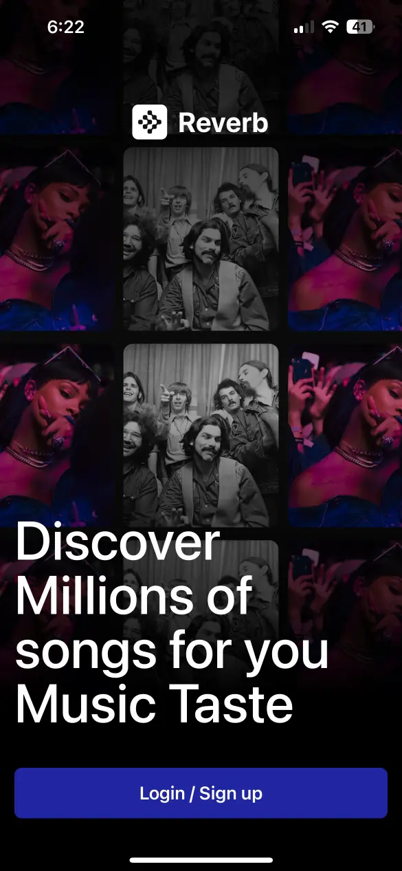 React Native Music App Login