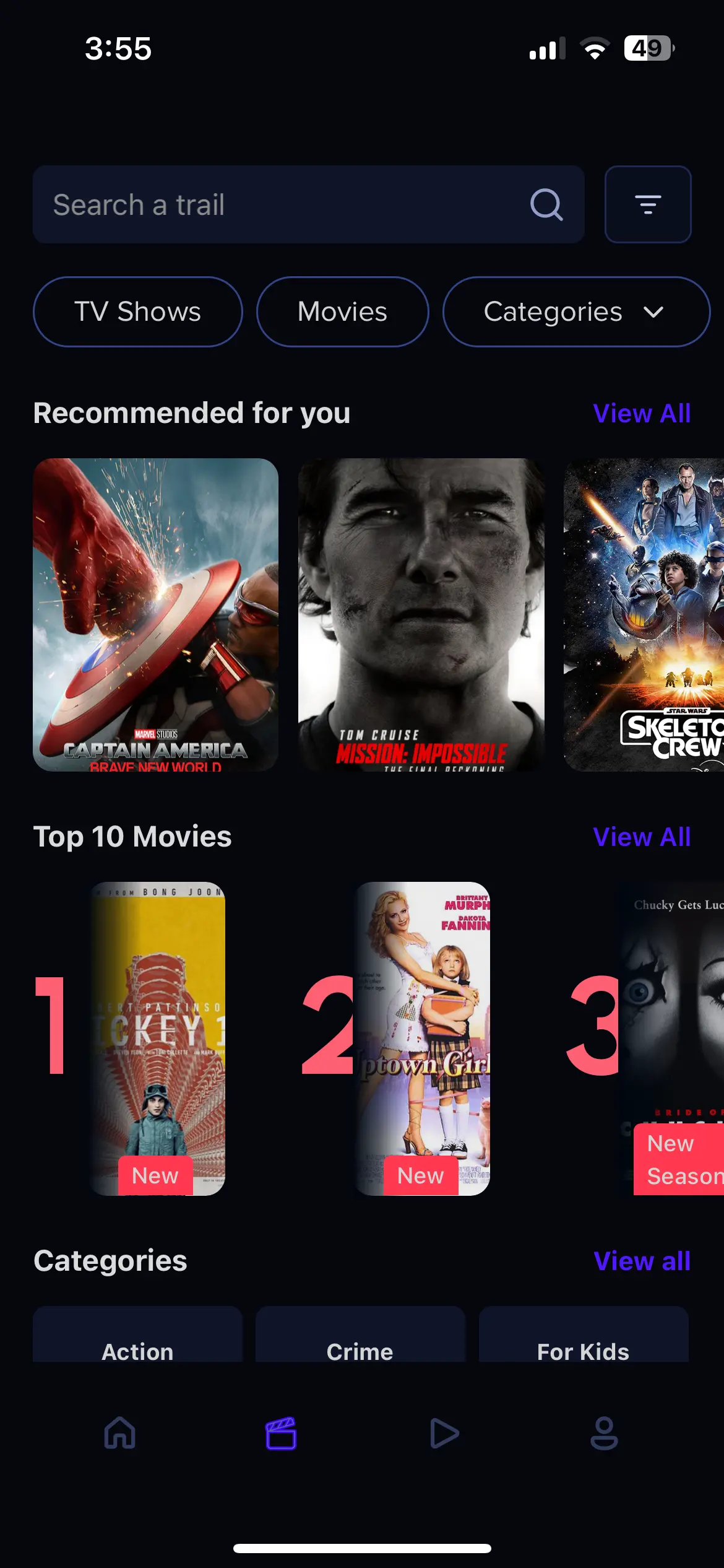 Video Streaming App Explore