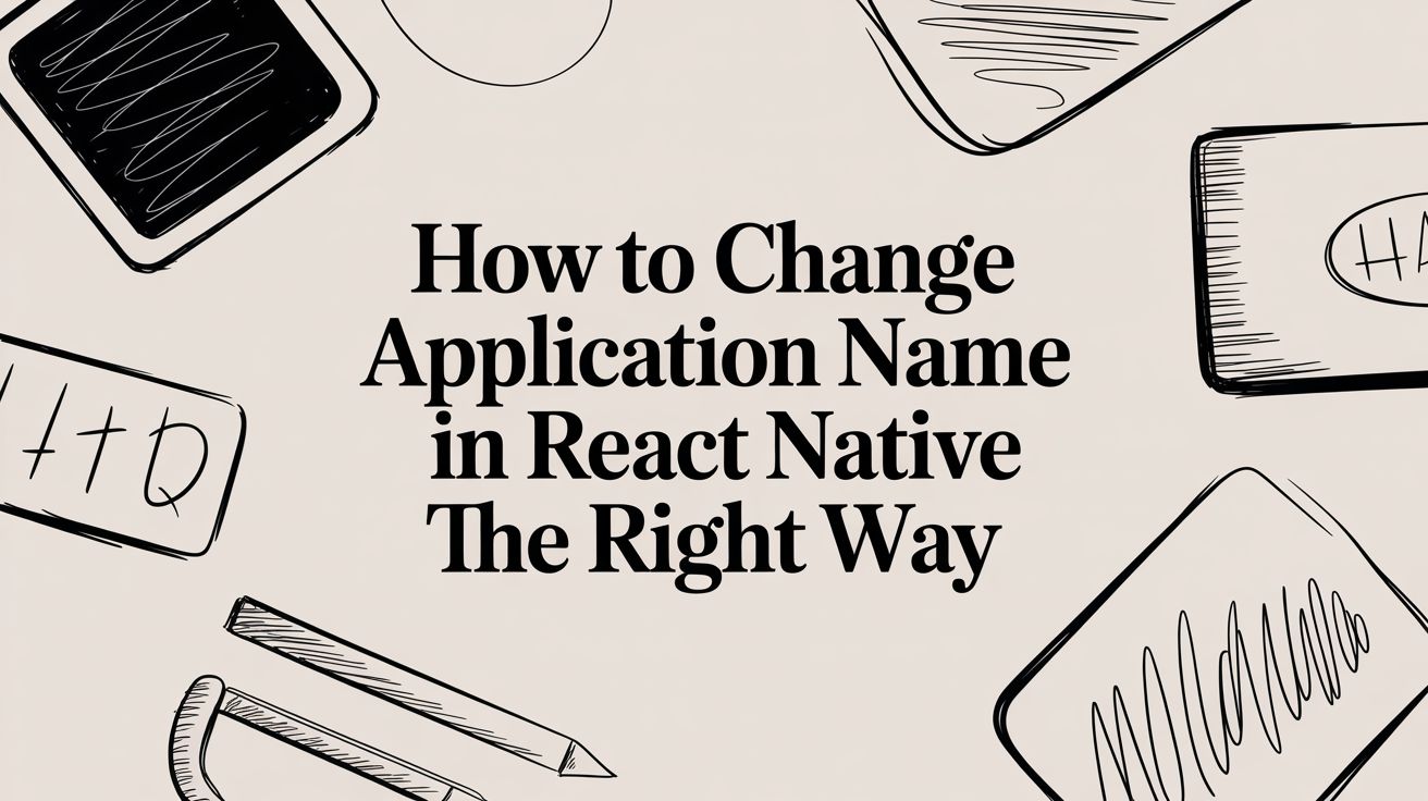 How to Change Application Name in React Native The Right Way