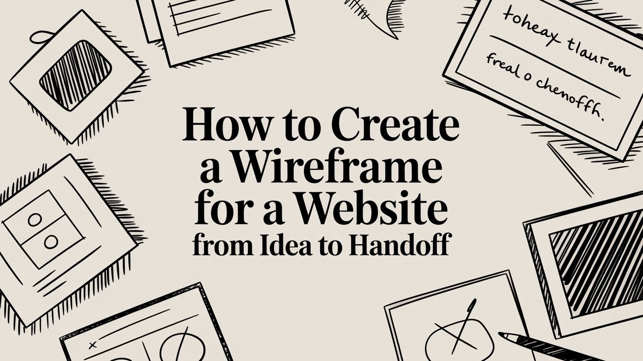 How to Create a Wireframe for a Website From Idea to Handoff
